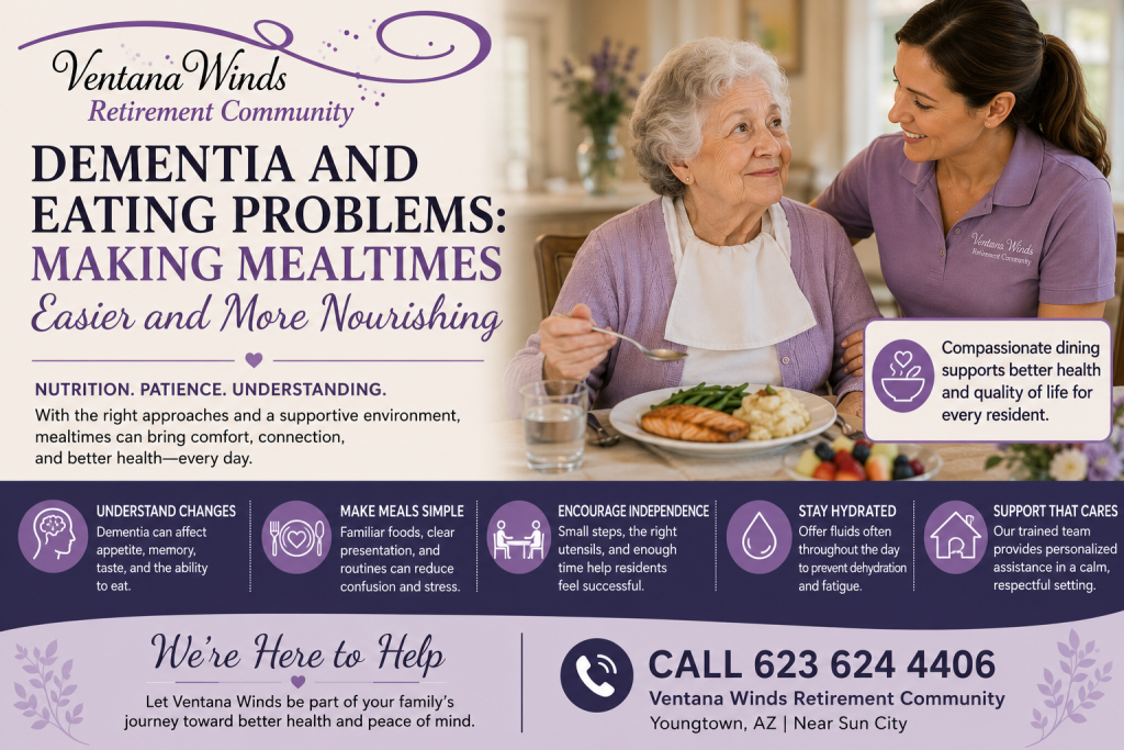 Learn why dementia changes eating habits and how calmer routines can make daily mealtimes easier.